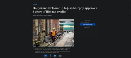 NJ film tax incentives 2020 nj.com https://t.ly/V3ZXd